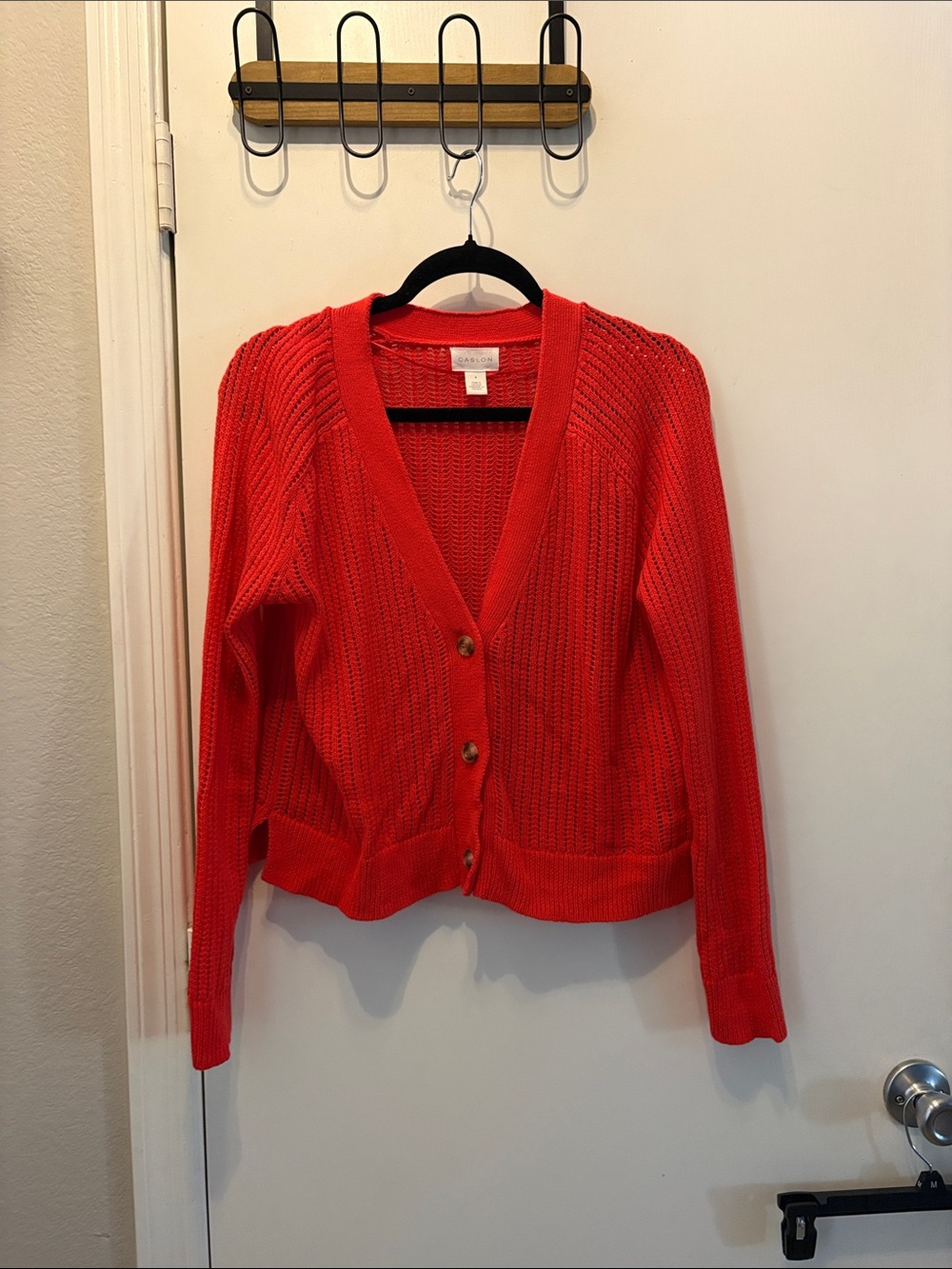Caslon Corral V-Neck Button Front Cardigan - Picture 1 of 3